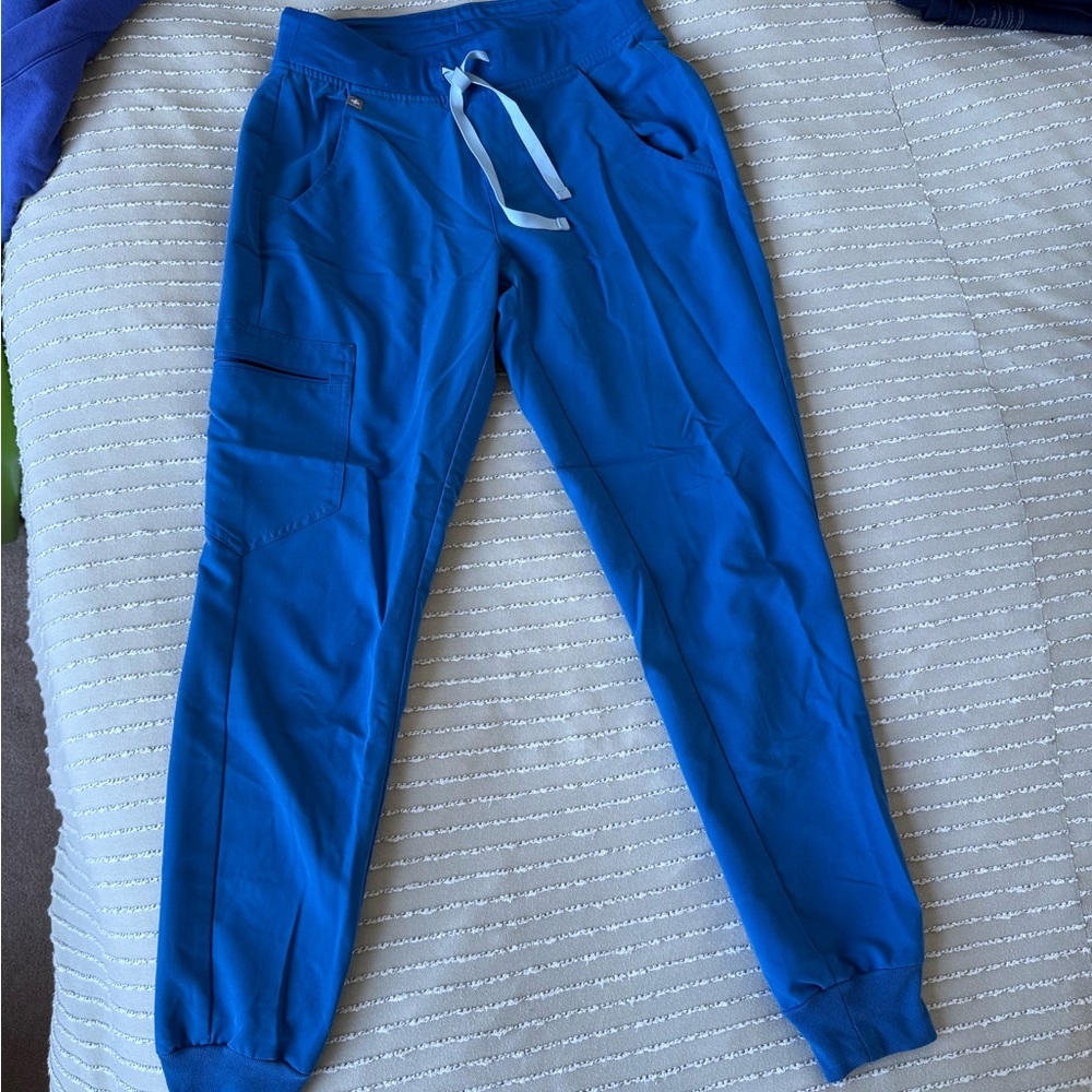 FIGS Blue Jogger Pants with Drawstring